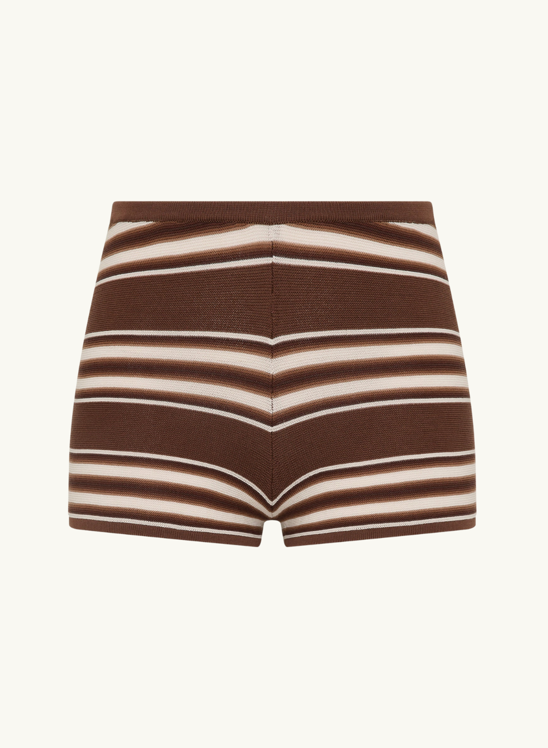 Faithfull Playa Mini Short in Ombre Stripe Macro Carob