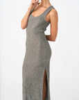 Gleam Midi Dress PLATINUM Sovere-Sovere-Frolic Girls