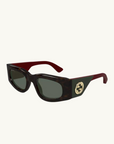 Gucci GG1664S Sunglasses in HAVANA RED GREEN