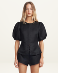 Hansen & Gretel Pellegrino Top in BLACK