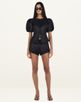 Hansen & Gretel Pellegrino Top in Black