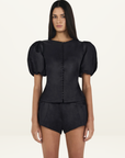 Hansen & Gretel Pellegrino Top in Black