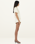 Hansen & Gretel Pellegrino Top in Pearl