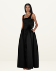Hansen & Gretel Posey Taffeta Gown Maxi Dress in Black