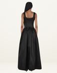 Hansen & Gretel Posey Taffeta Gown Maxi Dress in Black