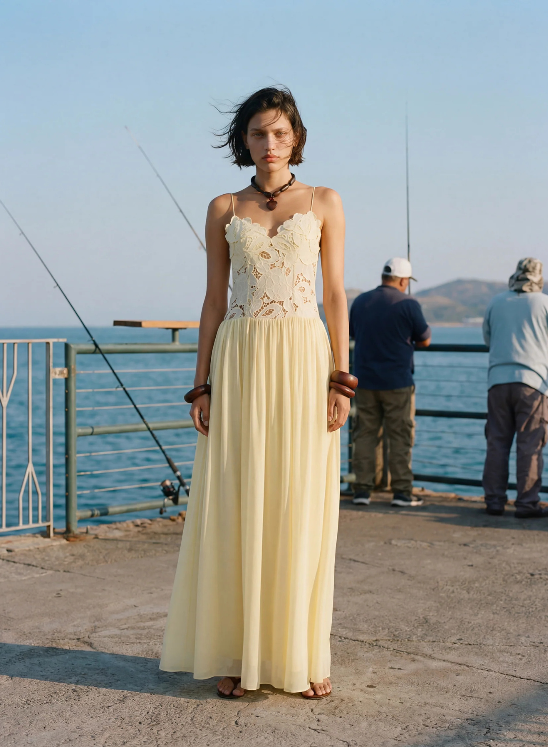 Hansen &amp; Gretel Stephanie Maxi Dress in Butter