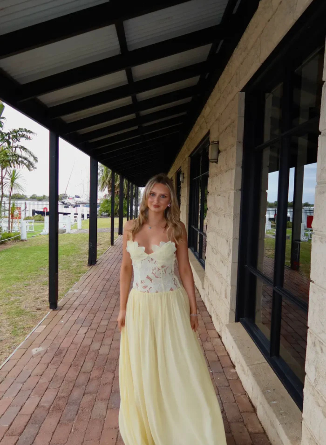 Hansen &amp; Gretel Stephanie Maxi Dress in Butter