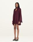 Hansen & Gretel Willow Mini Dress in Pinot