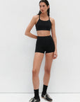 Nagnata Cross Back Wool Bralet in Black