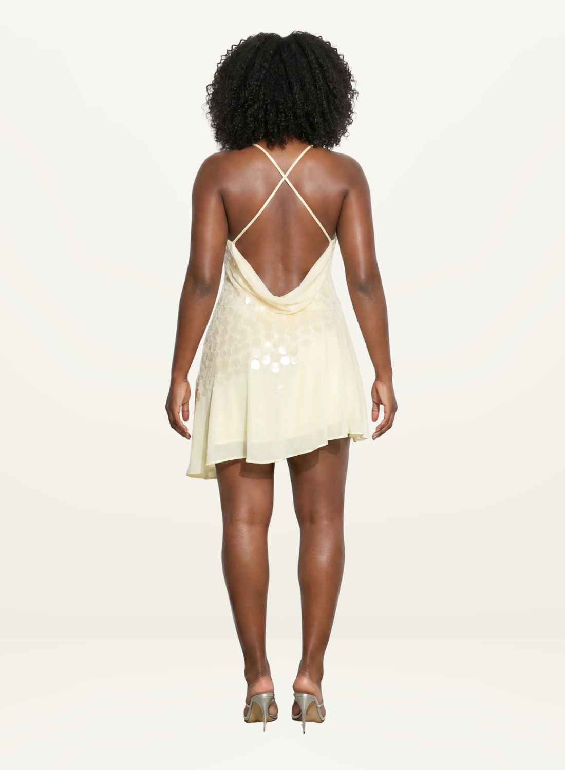 Isabelle Quinn Cleo Sequin Mini Dress in Butter Yellow // COMING SOON