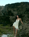 Isabelle Quinn Cleo Sequin Mini Dress in Butter Yellow // COMING SOON