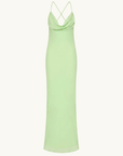 Isabelle Quinn Stella Maxi Slip Dress in Patina Green // COMING SOON