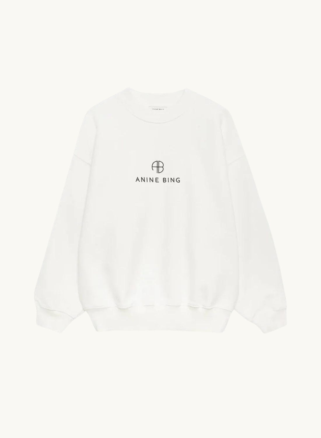 Jaci Sweatshirt MONOGRAM IVORY Anine Bing-Anine Bing-Frolic Girls