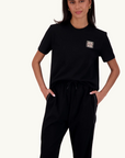 Jasmine Alexa Back to Home T-Shirt in Black