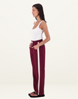 Jasmine Alexa Cassis Trouser in PLUM
