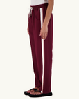 Jasmine Alexa Cassis Trouser in PLUM