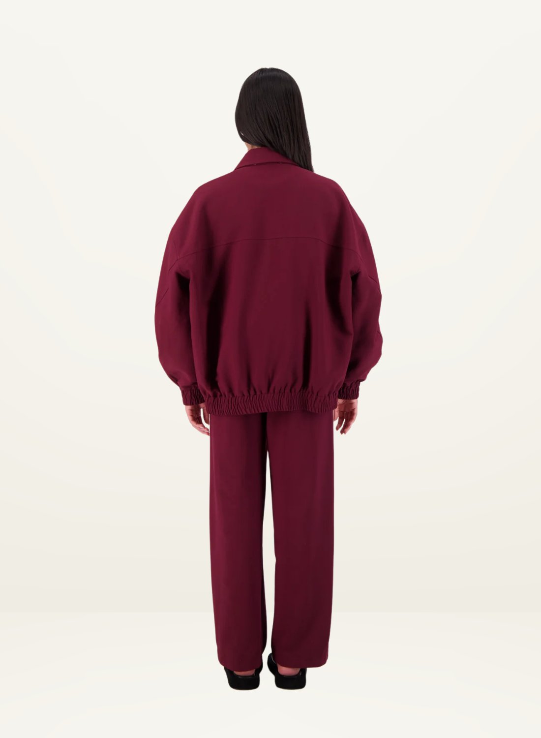 Jasmine Alexa Cassis Trouser in PLUM // LAST ONE - SIZE L
