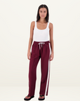 Jasmine Alexa Cassis Trouser in PLUM