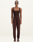 Jasmine Alexa Panera Track Pant in BROWN