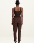 Jasmine Alexa Panera Track Pant in BROWN