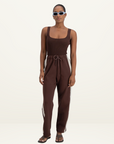 Jasmine Alexa Panera Track Pant in BROWN