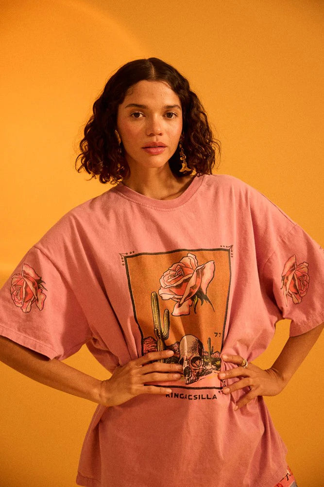 Kinga Csilla KC Desert Rose Tee in PINK // PRE SALE  DELIVERY - MID to LATE FEB