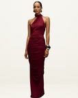 Kianna Alessia Gown Dress in Burgundy Wine // LAST ONE SIZE L 12