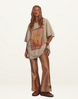 Kinga Csilla Hibiscus Tee in Dusty Sage