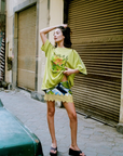 Kinga Csilla Island OG Tee in Acid Green