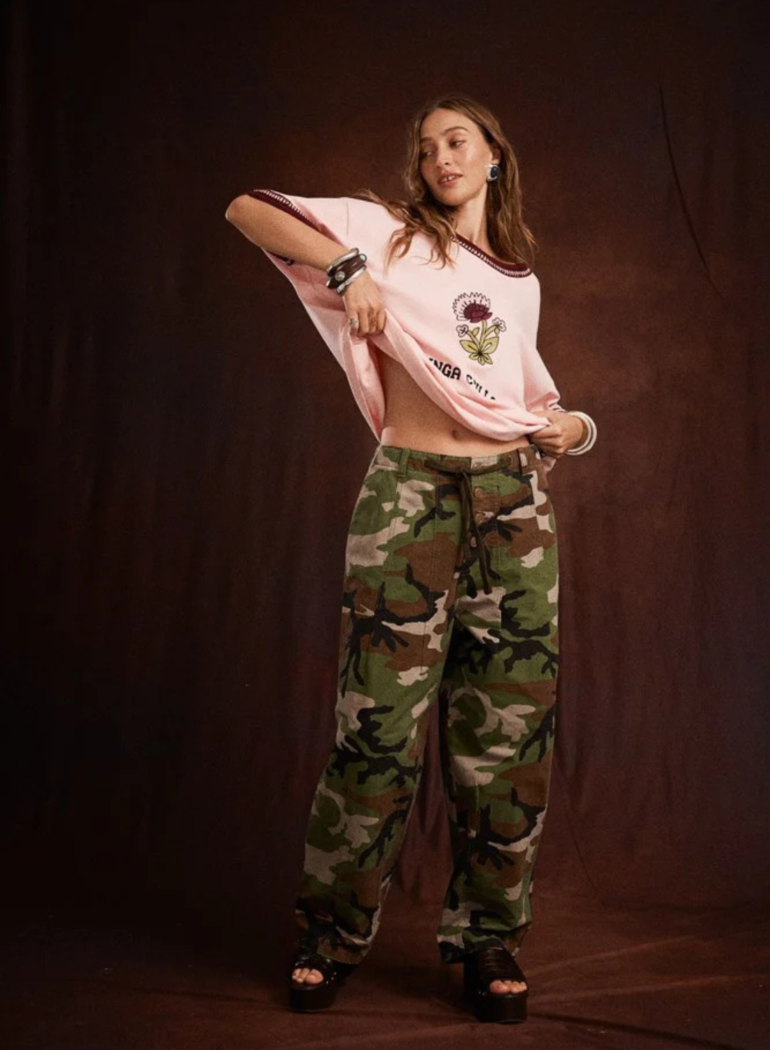 Kinga Csilla Loto Allora Tee in Pink // COMING SOON - LATE AUGUST
