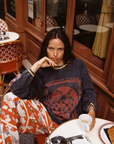Kinga Csilla Love Potion Roses Tee in MIDNIGHT