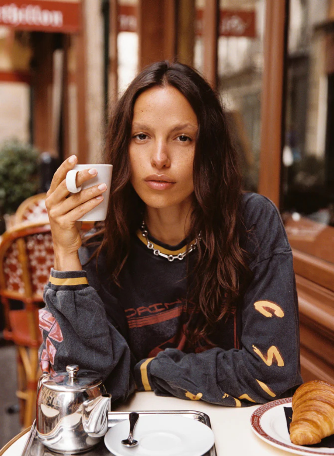 Kinga Csilla Love Potion Roses Tee in MIDNIGHT