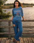 Kinga Csilla Sunset Tee in BLUE