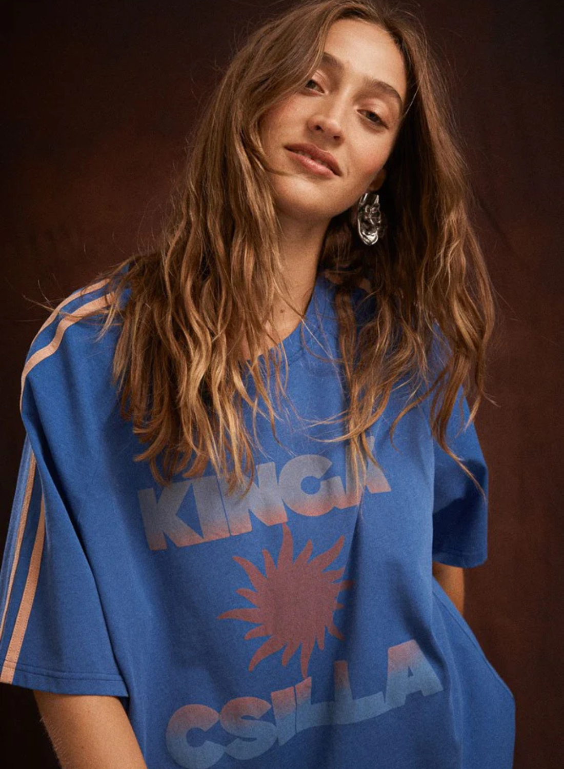 Kinga Csilla Sunset Tee in BLUE