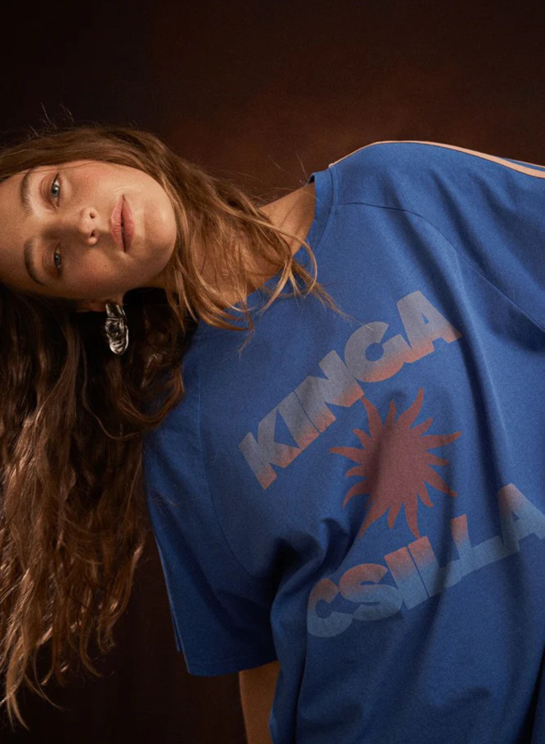 Kinga Csilla Sunset Tee in BLUE