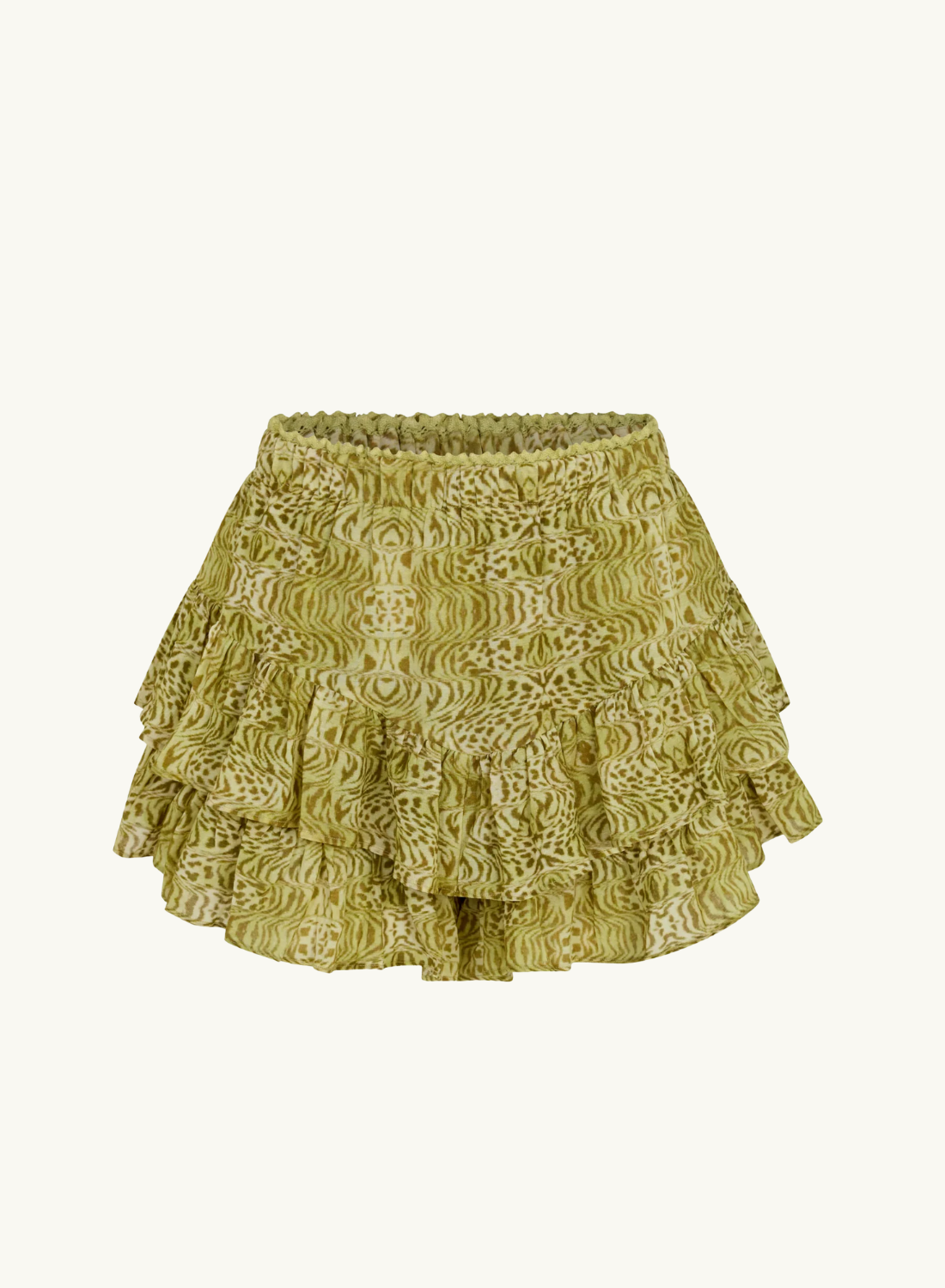 Kinga Csilla Viper Fae Frill Skort in Pistachio
