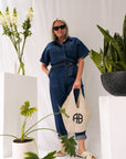 Brae Denim Boilersuit in INDIGO Kivari-Kivari-Frolic Girls