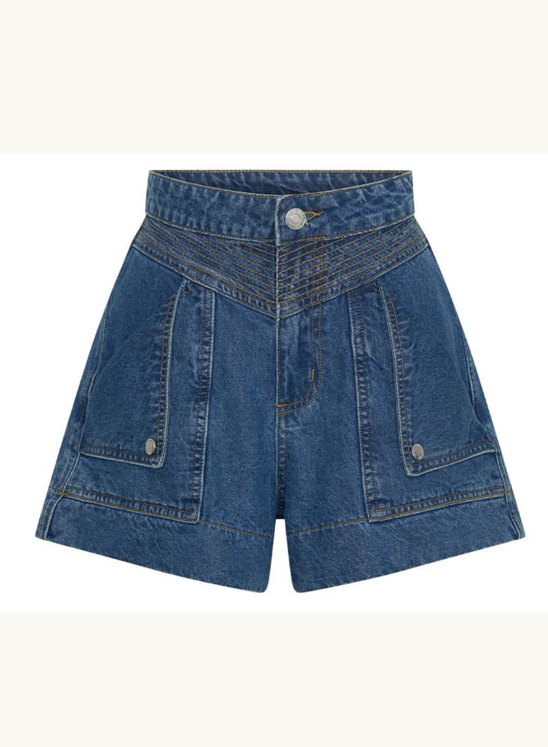 Celene Denim Short in INDIGO Kivari-Kivari-Frolic Girls