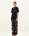 Kivari Jaxon Lace Pant in Black