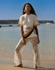 Kivari Marit Oversized Tee in Ivory // COMING SOON