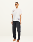 Kivari Marit Oversized Tee in Ivory // COMING SOON