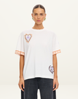 Kivari Marit Oversized Tee in Ivory // COMING SOON