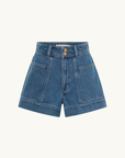 Kivari Rita Denim Short in Blue // COMING SOON