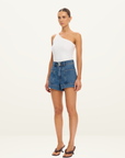 Kivari Rita Denim Short in Blue // COMING SOON