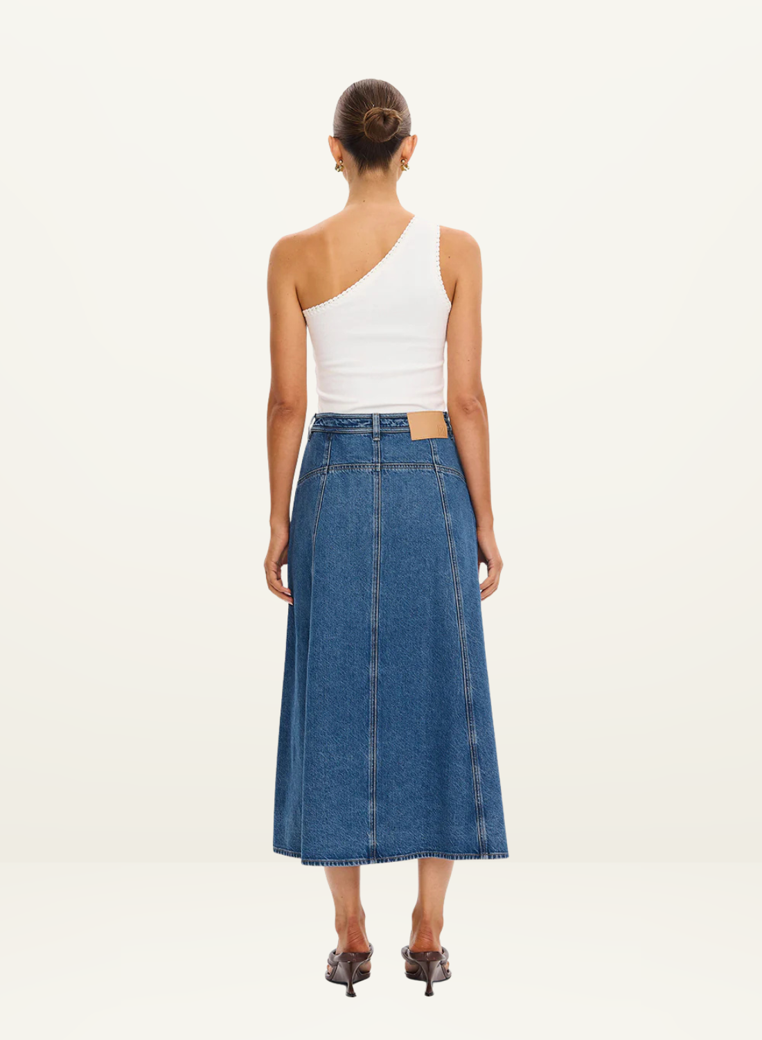 Kivari Rita Denim Skirt in Blue // COMING SOON