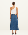 Kivari Rita Denim Skirt in Blue // COMING SOON