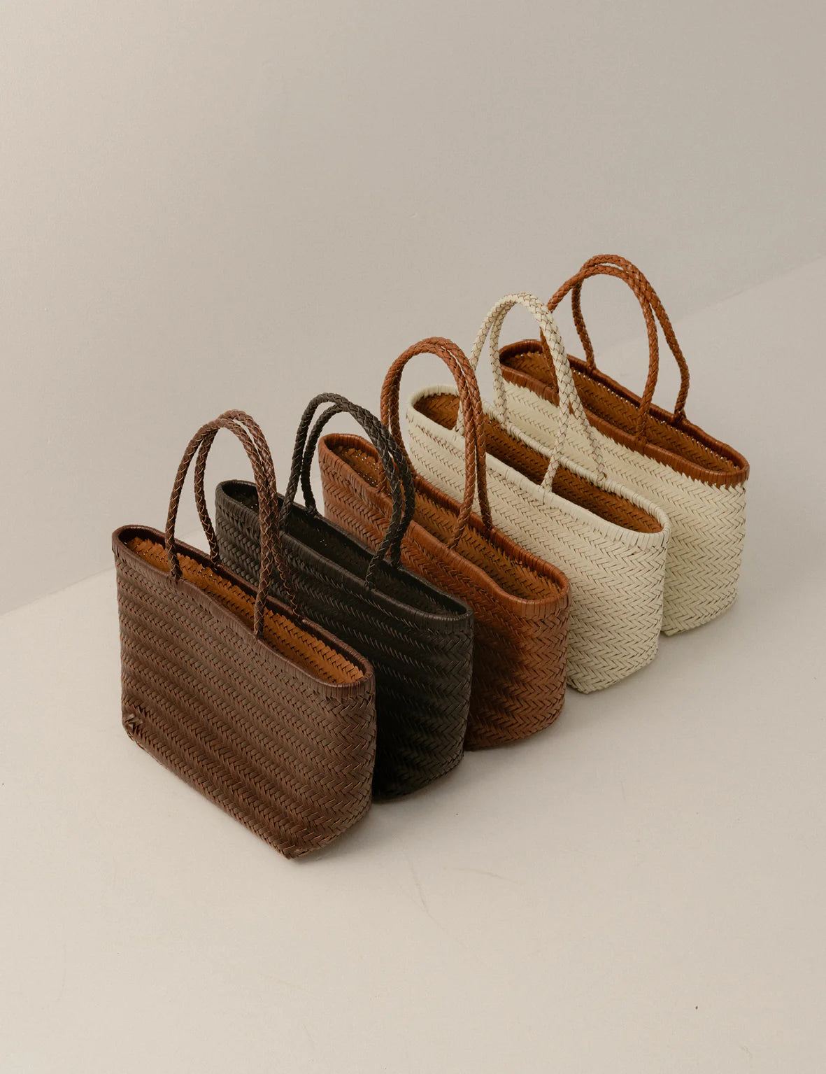 Amelia Woven Bag CREAM/ VINTAGE TAN La Tribe-La Tribe-Frolic Girls