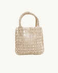 La Tribe Beaded Bag in BONE