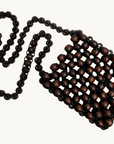 La Tribe Gia Beaded Crossbody Bag in Brown