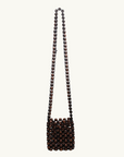 La Tribe Gia Beaded Crossbody Bag in Brown